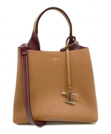 TOD'S（トッズ）の古着「T タイムレス レザー バッグ ミニ/2WAYバッグ」