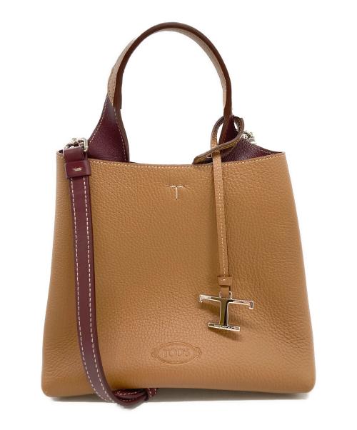 TOD'S（トッズ）TOD'S (トッズ) T タイムレス レザー バッグ ミニ/2WAYバッグの古着・服飾アイテム