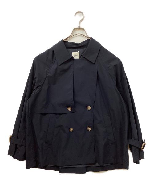 ANY（エニィ）ANY (エニィ) ショートトレンチコート ネイビー サイズ:Fの古着・服飾アイテム