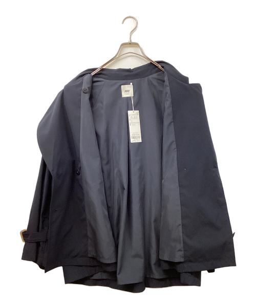 ANY（エニィ）ANY (エニィ) ショートトレンチコート ネイビー サイズ:Fの古着・服飾アイテム