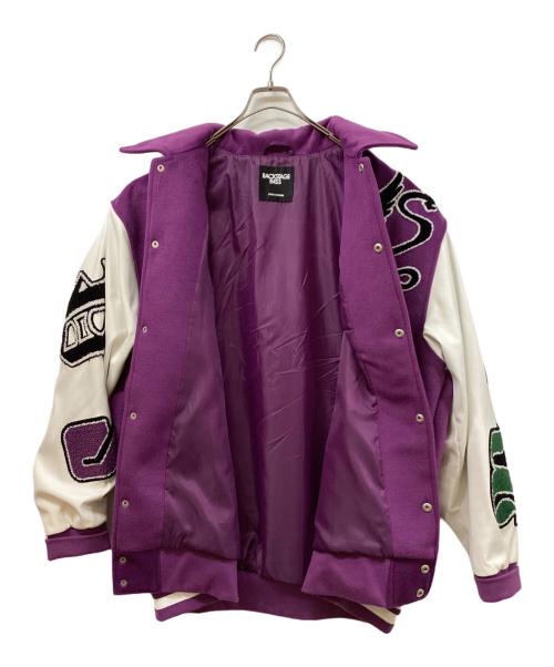 BACKSTAGE PASS（バックステージパス）BACKSTAGE PASS (バックステージパス) META JAMオーバーサイズ スタジャン パープル サイズ:SIZE 3-4の古着・服飾アイテム