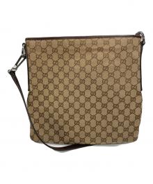 GUCCI（グッチ）の古着「GGキャンバスショルダーバッグ」｜ブラウン