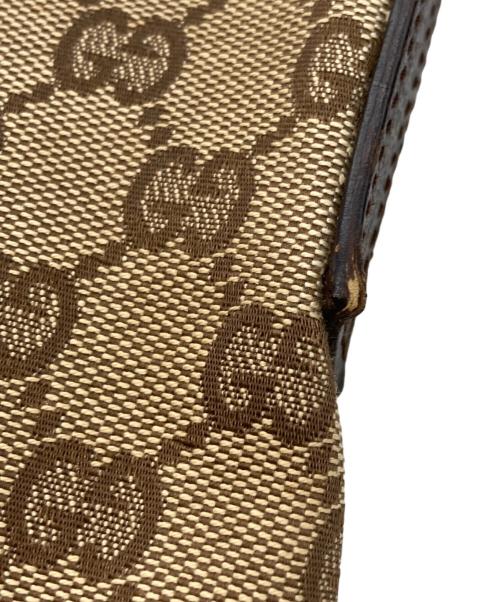 GUCCI（グッチ）GUCCI (グッチ) GGキャンバスショルダーバッグ ブラウンの古着・服飾アイテム