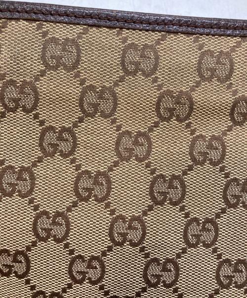 GUCCI（グッチ）GUCCI (グッチ) GGキャンバスショルダーバッグ ブラウンの古着・服飾アイテム