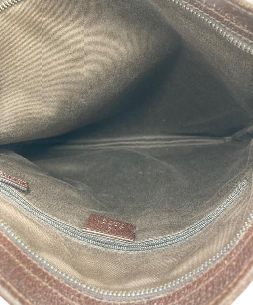 GUCCI（グッチ）GUCCI (グッチ) GGキャンバスショルダーバッグ ブラウンの古着・服飾アイテム