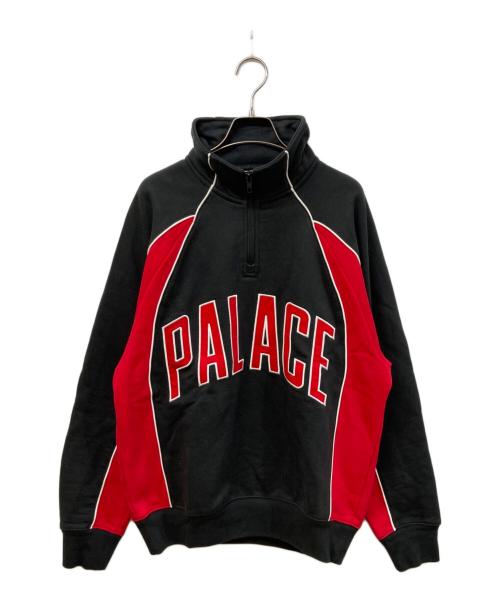 PALACE（パレス）PALACE (パレス) COURTSIDE 1/4 ZIP／スウェット ブラック サイズ:SIZE Mの古着・服飾アイテム