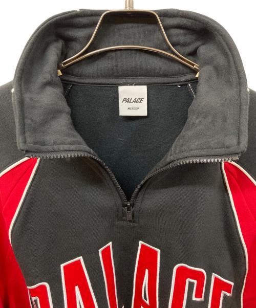 PALACE（パレス）PALACE (パレス) COURTSIDE 1/4 ZIP／スウェット ブラック サイズ:SIZE Mの古着・服飾アイテム
