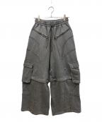 VIVAMUSヴィヴァムス）の古着「SPLIT SWEAT PANTS」｜ブラック