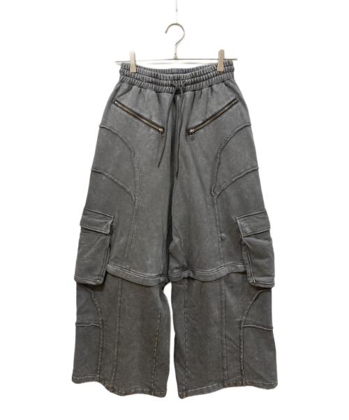 VIVAMUS（ヴィヴァムス）vivamus (ヴィヴァムス) SPLIT SWEAT PANTS ブラック サイズ:	SIZE 3の古着・服飾アイテム