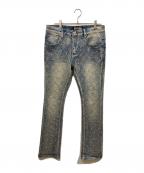 VICIOUSヴィシャス）の古着「EMBELLISHED FLARE DENIM」｜インディゴ