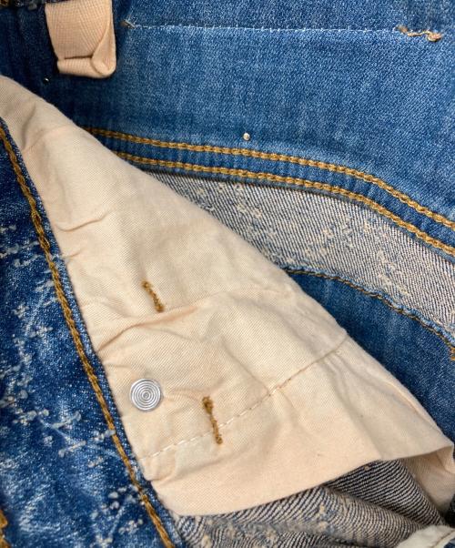 VICIOUS（ヴィシャス）VICIOUS (ヴィシャス) EMBELLISHED FLARE DENIM インディゴ サイズ:	SIZE 34の古着・服飾アイテム