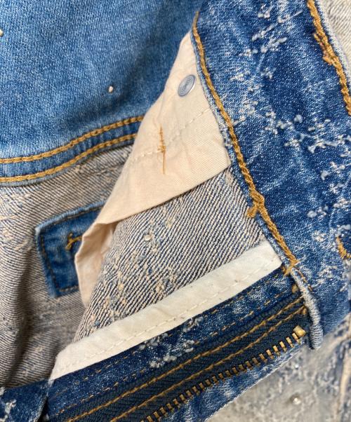 VICIOUS（ヴィシャス）VICIOUS (ヴィシャス) EMBELLISHED FLARE DENIM インディゴ サイズ:	SIZE 34の古着・服飾アイテム