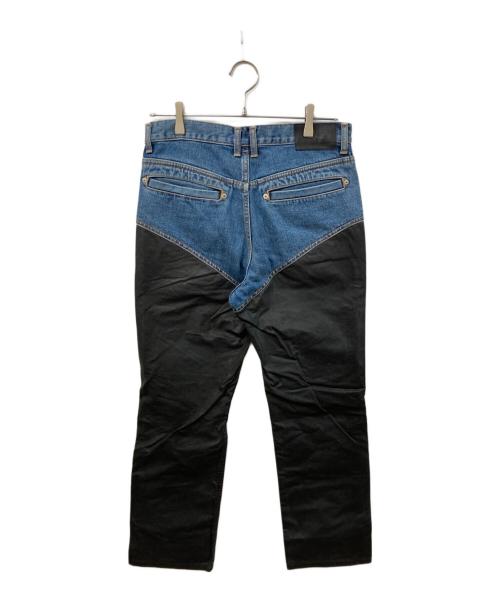 JOHN LAWRENCE SULLIVAN（ジョン ローレンス サリバン）JOHN LAWRENCE SULLIVAN (ジョン ローレンス サリバン) デニム x コーティングパンツ インディゴ サイズ:	SIZE 46の古着・服飾アイテム