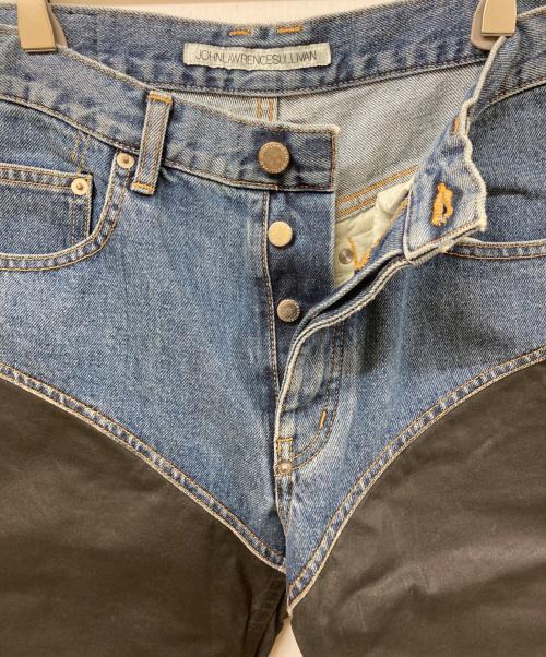JOHN LAWRENCE SULLIVAN（ジョン ローレンス サリバン）JOHN LAWRENCE SULLIVAN (ジョン ローレンス サリバン) デニム x コーティングパンツ インディゴ サイズ:	SIZE 46の古着・服飾アイテム