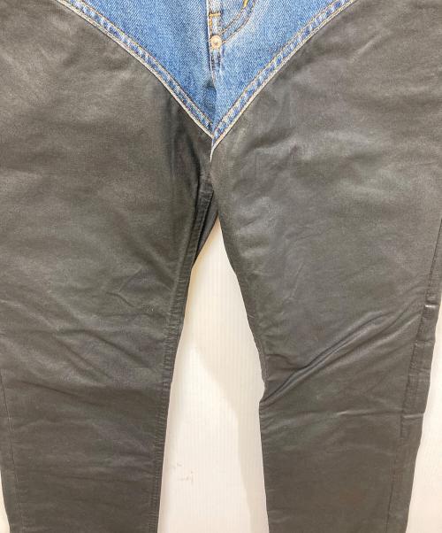 JOHN LAWRENCE SULLIVAN（ジョン ローレンス サリバン）JOHN LAWRENCE SULLIVAN (ジョン ローレンス サリバン) デニム x コーティングパンツ インディゴ サイズ:	SIZE 46の古着・服飾アイテム