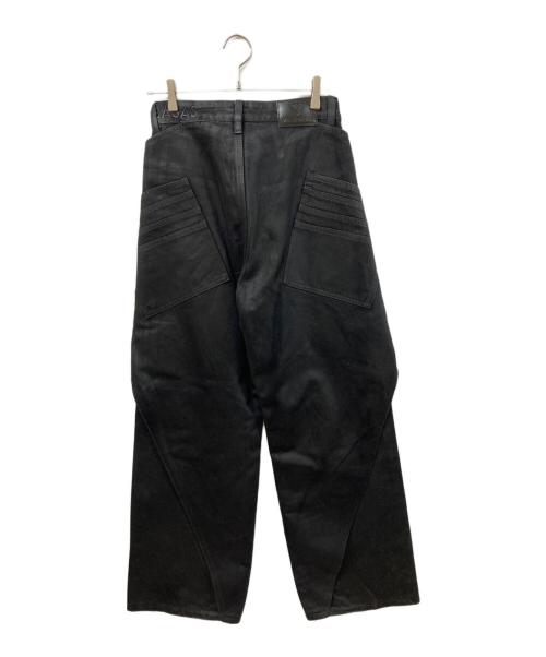 VALABASAS（バラバサス）VALABASAS (バラバサス) レイヤードデニムパンツ ブラック サイズ:	SIZE 30の古着・服飾アイテム