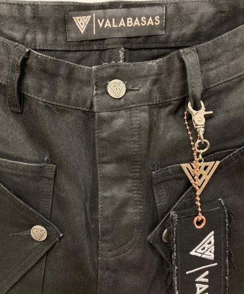 VALABASAS（バラバサス）VALABASAS (バラバサス) レイヤードデニムパンツ ブラック サイズ:	SIZE 30の古着・服飾アイテム