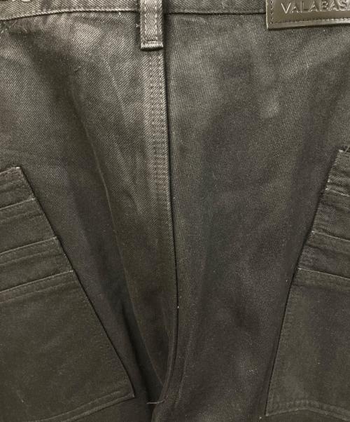VALABASAS（バラバサス）VALABASAS (バラバサス) レイヤードデニムパンツ ブラック サイズ:	SIZE 30の古着・服飾アイテム