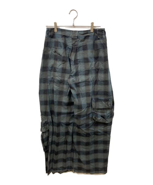 COLLINA STRADA（コリーナストラーダ）COLLINA STRADA (コリーナストラーダ) チェックカーゴパンツ ネイビー サイズ:SIZE Mの古着・服飾アイテム