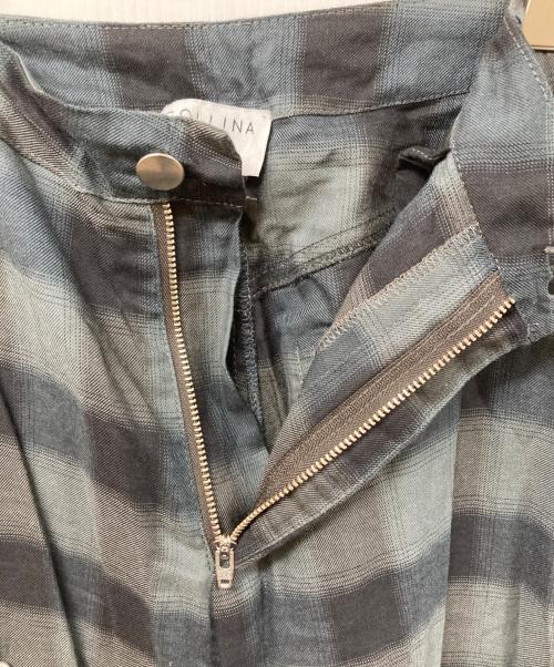 COLLINA STRADA（コリーナストラーダ）COLLINA STRADA (コリーナストラーダ) チェックカーゴパンツ ネイビー サイズ:SIZE Mの古着・服飾アイテム