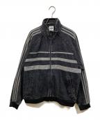 adidas Originalsアディダスオリジナル）の古着「ブラックデニム トラックトップ」｜ブラック