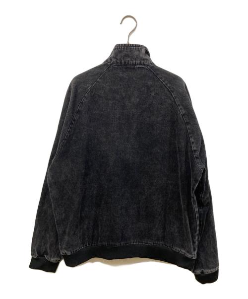 adidas Originals（アディダスオリジナル）adidas originals (アディダスオリジナル) ブラックデニム トラックトップ ブラック サイズ:	SIZE XLの古着・服飾アイテム