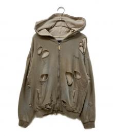 JUN/NAKAYAMA（ジュン ナカヤマ）の古着「THERMAL LAYERED ZIP HOODIE」｜オリーブ