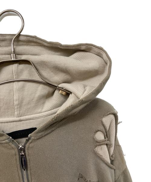 JUN/NAKAYAMA（ジュン ナカヤマ）JUN/NAKAYAMA (ジュン ナカヤマ) THERMAL LAYERED ZIP HOODIE オリーブ サイズ:SIZE 46の古着・服飾アイテム