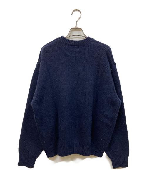 HUMAN MADE（ヒューマンメイド）HUMAN MADE (ヒューマンメイド) HEART KNIT SWEATER ネイビー サイズ:	SIZE Lの古着・服飾アイテム