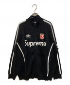 SUPREME×UMBROシュプリーム×アンブロ）の古着「ZIP UP SWEATER/コラボジップニット」｜ブラック
