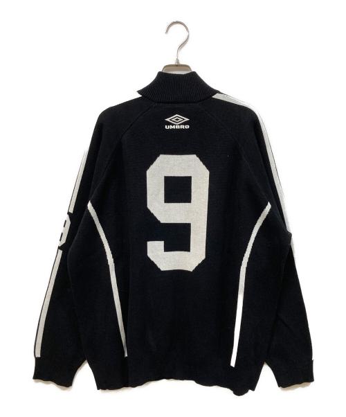 SUPREME（シュプリーム）SUPREME (シュプリーム) UMBRO (アンブロ) ZIP UP SWEATER/コラボジップニット ブラック サイズ:SIZE XLの古着・服飾アイテム