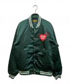 HUMAN MADEヒューマンメイド）の古着「NYLON STADIUM JACKETスタジャン」｜グリーン