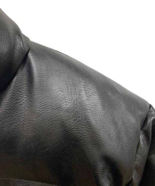 THUG CLUB（サグ クラブ）THUG CLUB (サグ クラブ) TC Leather Puffer Jacket ブラック サイズ:SIZE 2の古着・服飾アイテム