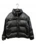 THUG CLUB（サグ クラブ）の古着「TC Leather Puffer Jacket」｜ブラック