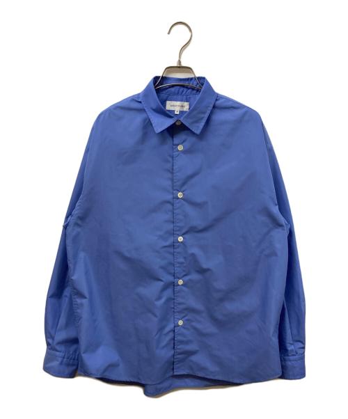 ABAHOUSE（アバハウス）ABAHOUSE (アバハウス) オーバーサイズ レギュラーカラーシャツ / イージーケア ネイビー サイズ:	SIZE 46の古着・服飾アイテム