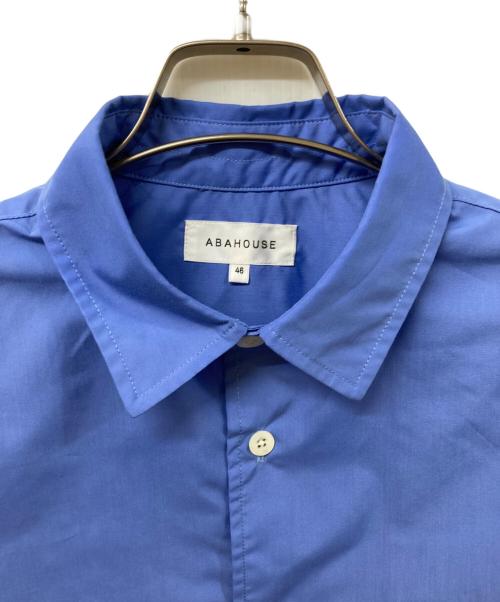ABAHOUSE（アバハウス）ABAHOUSE (アバハウス) オーバーサイズ レギュラーカラーシャツ / イージーケア ネイビー サイズ:	SIZE 46の古着・服飾アイテム