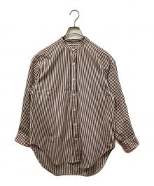 journal standard L'essage（ジャーナルスタンダード レサージュ）の古着「THOMAS MASONスタンドカラーシャツ」｜ブラウン
