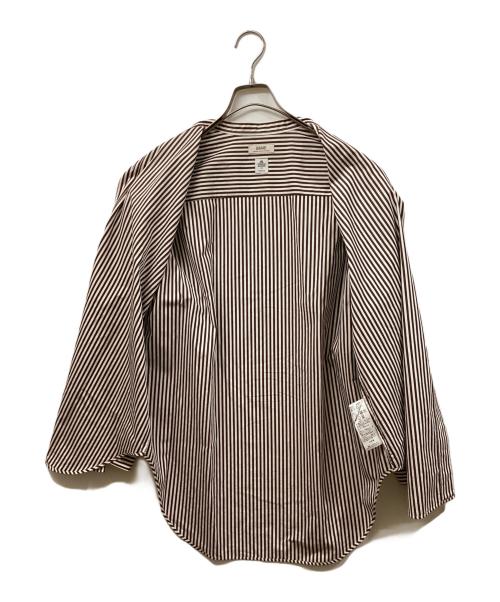 journal standard L'essage（ジャーナルスタンダード レサージュ）journal standard L'essage (ジャーナルスタンダード レサージュ) THOMAS MASONスタンドカラーシャツ ブラウン サイズ:SIZE Freeの古着・服飾アイテム