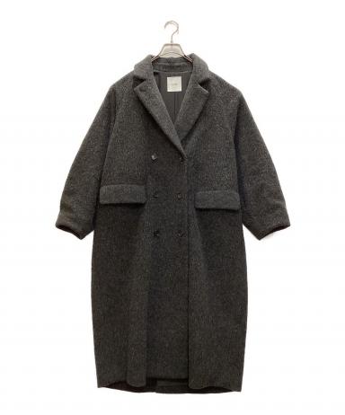 中古・古着通販】CLANE (クラネ) DOUBLE WOOL LONG COAT グレー サイズ