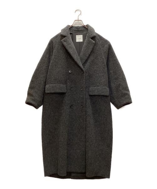 CLANE（クラネ）CLANE (クラネ) DOUBLE WOOL LONG COAT グレー サイズ:SIZE 0の古着・服飾アイテム