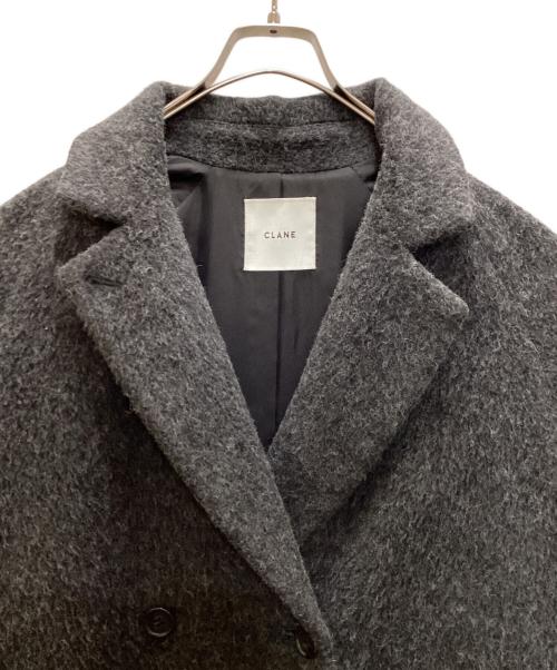 CLANE（クラネ）CLANE (クラネ) DOUBLE WOOL LONG COAT グレー サイズ:SIZE 0の古着・服飾アイテム