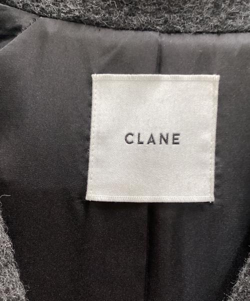 CLANE（クラネ）CLANE (クラネ) DOUBLE WOOL LONG COAT グレー サイズ:SIZE 0の古着・服飾アイテム