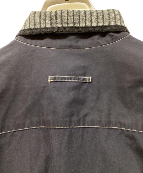 Jean Paul Gaultier FEMME（ジャンポールゴルチエ フェム）Jean Paul GAULTIER FEMME (ジャンポールゴルチエ フェム) ウール切替シャツ ブラック サイズ:SIZE 40の古着・服飾アイテム