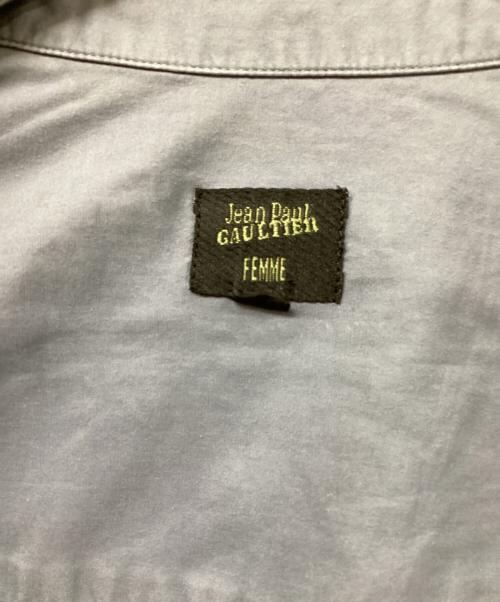 Jean Paul Gaultier FEMME（ジャンポールゴルチエ フェム）Jean Paul Gaultier FEMME (ジャンポールゴルチエ フェム) 長袖シャツ スカイブルー サイズ:SIZE 40の古着・服飾アイテム