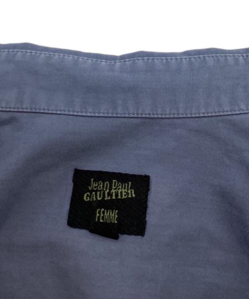Jean Paul Gaultier FEMME（ジャンポールゴルチエ フェム）Jean Paul Gaultier FEMME (ジャンポールゴルチエ フェム) 長袖シャツ スカイブルー サイズ:SIZE 40の古着・服飾アイテム