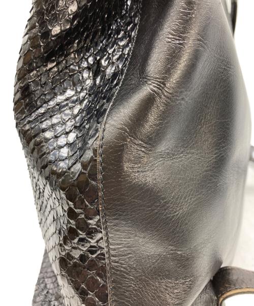 Jean Paul GAULTIER（ジャンポールゴルチェ）Jean Paul GAULTIER (ジャンポールゴルチェ) パイソンリュック ブラックの古着・服飾アイテム