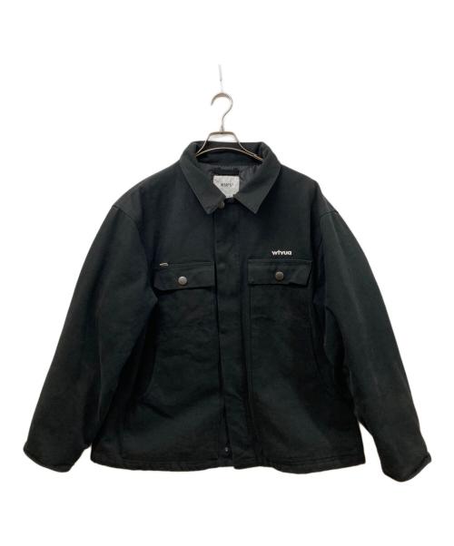 WTAPS（ダブルタップス）WTAPS (ダブルタップス) MICH  JACKET  COTTON. CANVAS. WTVUA カバーオール ブラック サイズ:	SIZE 03の古着・服飾アイテム
