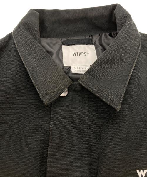 WTAPS（ダブルタップス）WTAPS (ダブルタップス) MICH  JACKET  COTTON. CANVAS. WTVUA カバーオール ブラック サイズ:	SIZE 03の古着・服飾アイテム