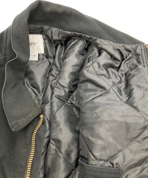 WTAPS（ダブルタップス）WTAPS (ダブルタップス) MICH  JACKET  COTTON. CANVAS. WTVUA カバーオール ブラック サイズ:	SIZE 03の古着・服飾アイテム