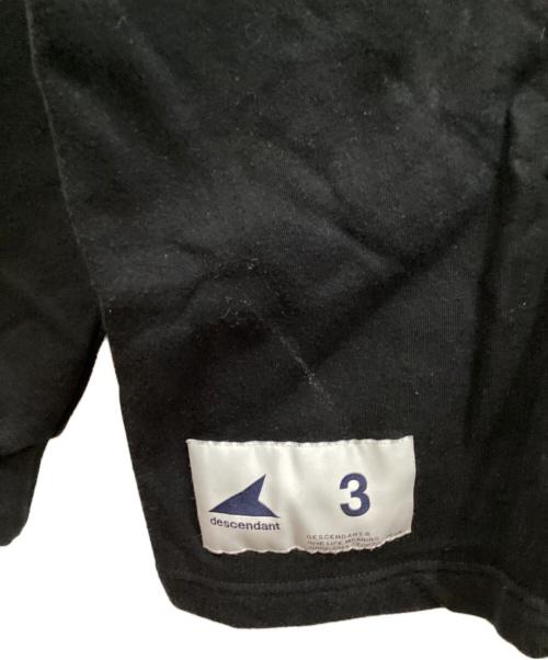 DESCENDANT（ディセンダント）DESCENDANT (ディセンダント) モックスウェット ブラック サイズ:SIZE 3の古着・服飾アイテム